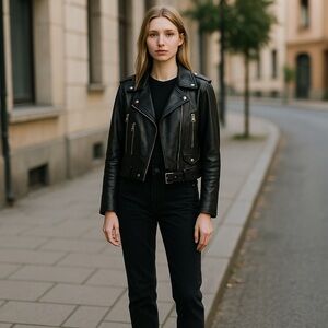 New Genuine Leather Jacket from Zara